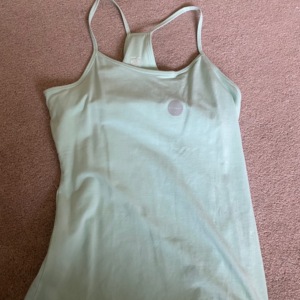 Baby blue racer back tank